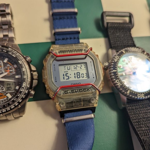 Casio G-Shock DW- 5600SK-1 with NATO strap adapter - Picture 6 of 10